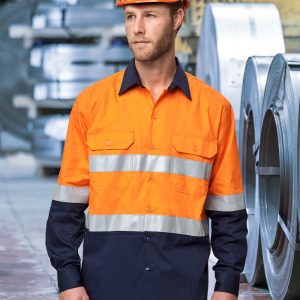 [SW82] Hi-Vis Cool-Breeze Safety L/S Shirt (Generic Tape)