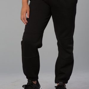 [TP01K] Kid's fleecy trackpants with Zip, Cuffs and knee padding