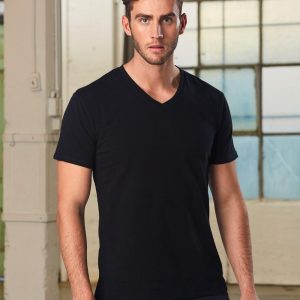 [TS07A] Men's V-Neck Short Sleeves Tee