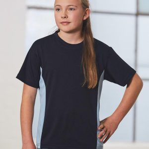 [TS12K] kids cooldry S/S contrast tee