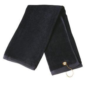 [TW01A] Golf towel eyelet hook 38 x 65 cm