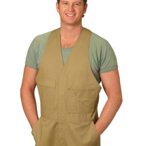 [WA01] Men's Cotton Drill Action Back Overall-Regular
