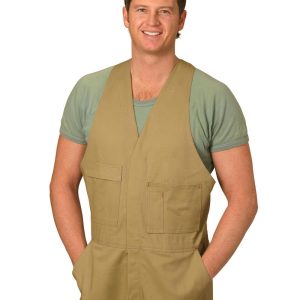 [WA02] Men's Cotton Drill Action Back Overall-Stout