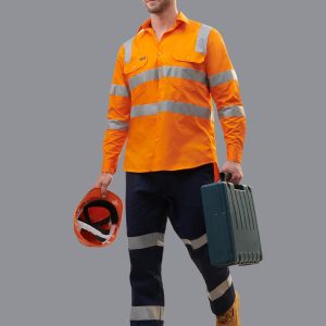 [WP08HV] Drill pant pockets on leg with 3M Tapes