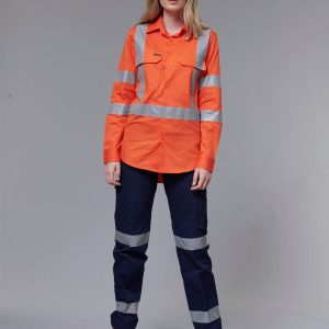 [WP15HV] Ladies' Heavy Cotton Pre-Shrunk Drill Pant with 3M Tape