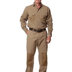 [WT06] Fine Duck Weave Dura-Wear Long Sleeve Work Shirt