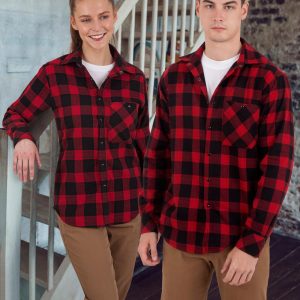 [WT11] Unisex Flannel Plaid Shirt