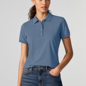City Womens Short Sleeve Polo