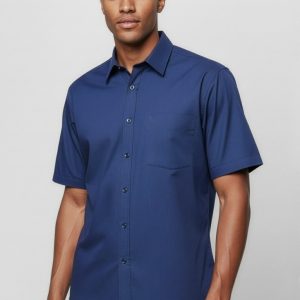 Micro Mens Check Short Sleeve Shirt
