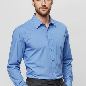 Micro Mens Check Long Sleeve Shirt