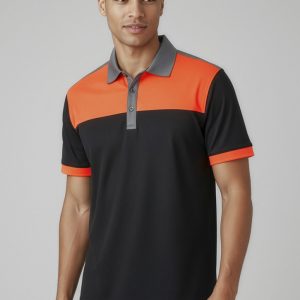 Charger Mens Short Sleeve Polo