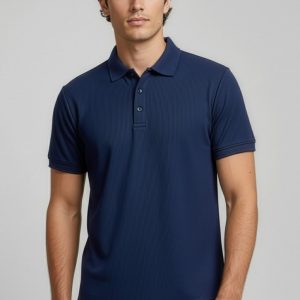 Micro Mens Waffle Short Sleeve Polo