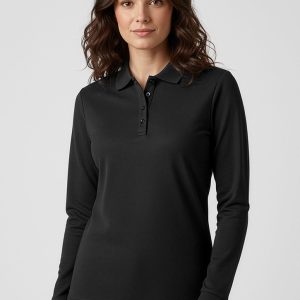 Action Womens Long Sleeve Polo