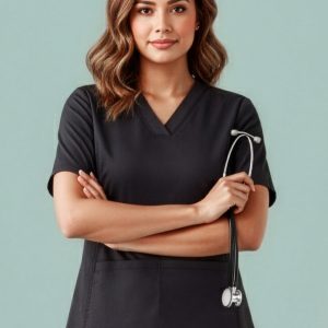 Womens Riley Stretch Scrub Top