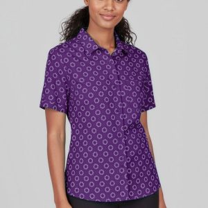 Florence Womens Daisy Print Short Sleeve Shirt