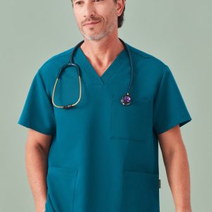 Unisex Pulse V-Neck Scrub Top