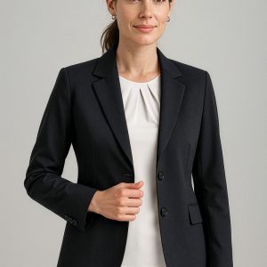 Womens Comfort Wool Stretch Longline Jacket