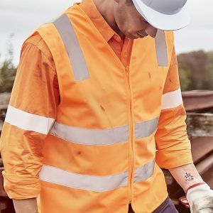 Unisex Hi Vis VIC Rail Zip Vest